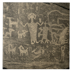 De Cerâmica Azulejo Cerâmico Petroglicph Sepia Sudoeste