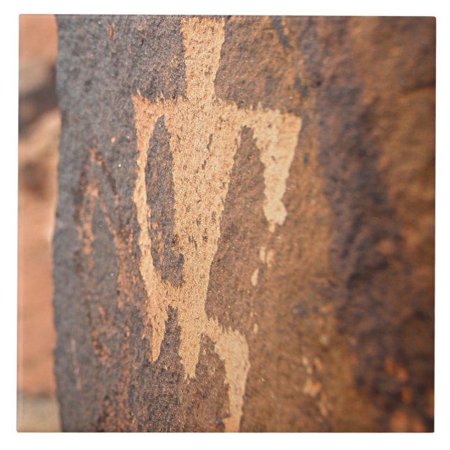 De Cerâmica Azulejo Cerâmico Petroglicph Sudoeste (Frente)