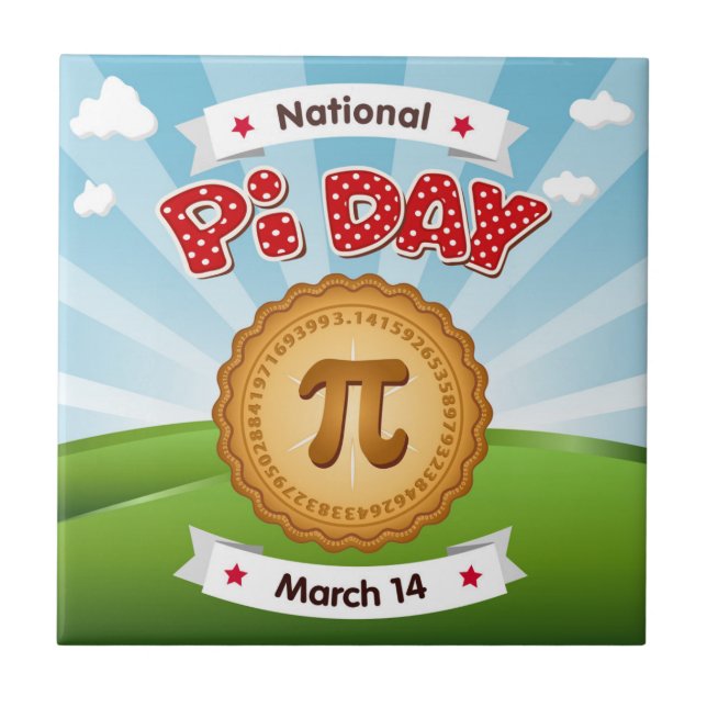 De Cerâmica Azulejo Cerâmico Pi Day (Frente)