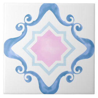 De Cerâmica Azulejo cerâmico Pink e Blues Estrela Mediterrânic
