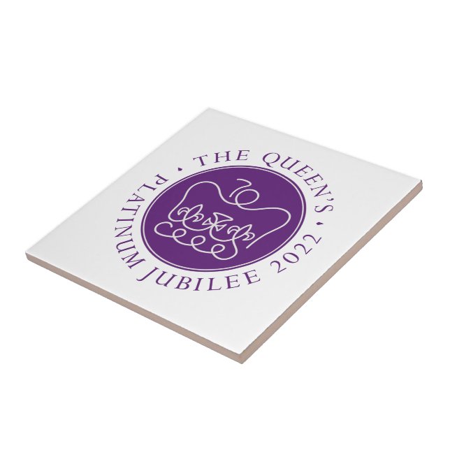 De Cerâmica Azulejo cerâmico Platinum Jubilee da Rainha (Lateral)