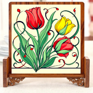 De Cerâmica Azulejo cerâmico por radiação Tulip