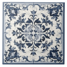 De Cerâmica Azulejo cerâmico português azul e branco sem aspec