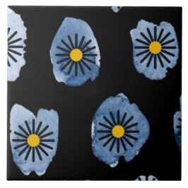 De Cerâmica Azulejo Cerâmico Preto Dália
