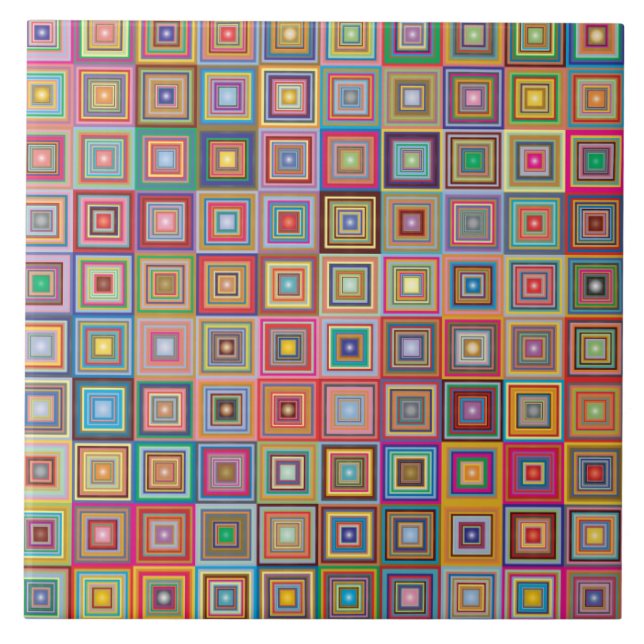 De Cerâmica azulejo cerâmico quadrado abstrato (Frente)