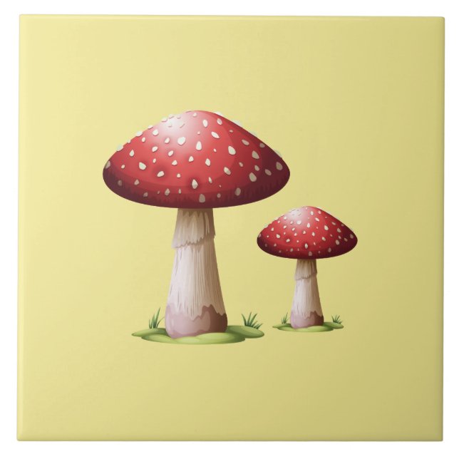 De Cerâmica Azulejo cerâmico Red Mushroom (Frente)