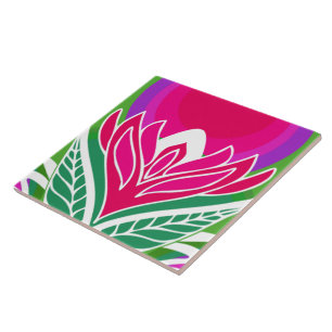 De Cerâmica azulejo cerâmico retro padrão dos anos 60