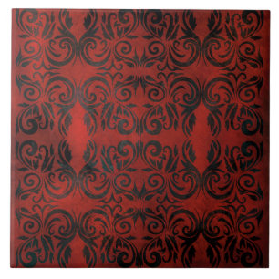 De Cerâmica azulejo cerâmico romântico elegante preto mandala