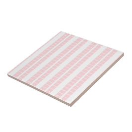 De Cerâmica Azulejo Cerâmico Rosa e Branco Listrado