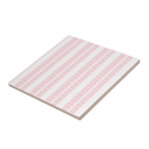 De Cerâmica Azulejo Cerâmico Rosa e Branco Listrado
