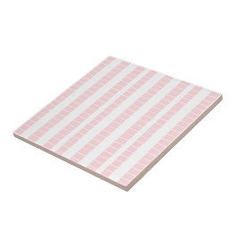 De Cerâmica Azulejo Cerâmico Rosa e Branco Listrado