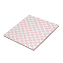 De Cerâmica Azulejo Cerâmico Rosa e Branco Quadrado