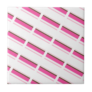 De Cerâmica Azulejo Cerâmico Rosa Marrom Branco Listrado