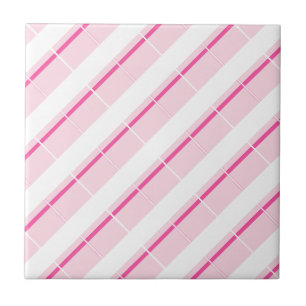 De Cerâmica Azulejo Cerâmico Rosa Marrom Branco Listrado