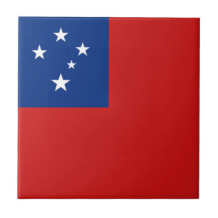 De Cerâmica Azulejo cerâmico Samoa Flag