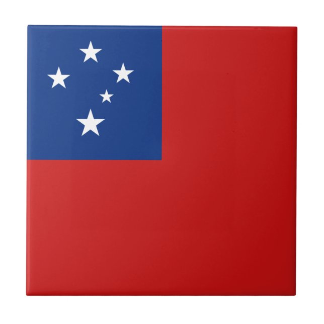 De Cerâmica Azulejo cerâmico Samoa Flag (Frente)