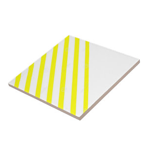 De Cerâmica Azulejo cerâmico - Stripe Amarelo e Branco