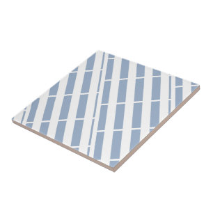 De Cerâmica Azulejo cerâmico Stripe Azul e Branco