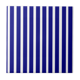 De Cerâmica Azulejo cerâmico - Stripe Azul e Branco