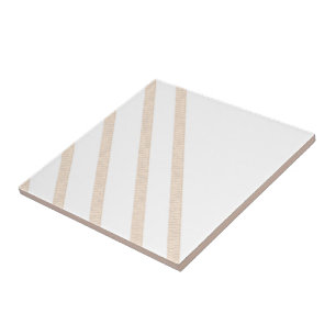 De Cerâmica Azulejo cerâmico - Stripe bege e branco