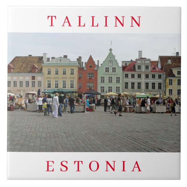 De Cerâmica Azulejo cerâmico Tallinn Town Hall (Frente)