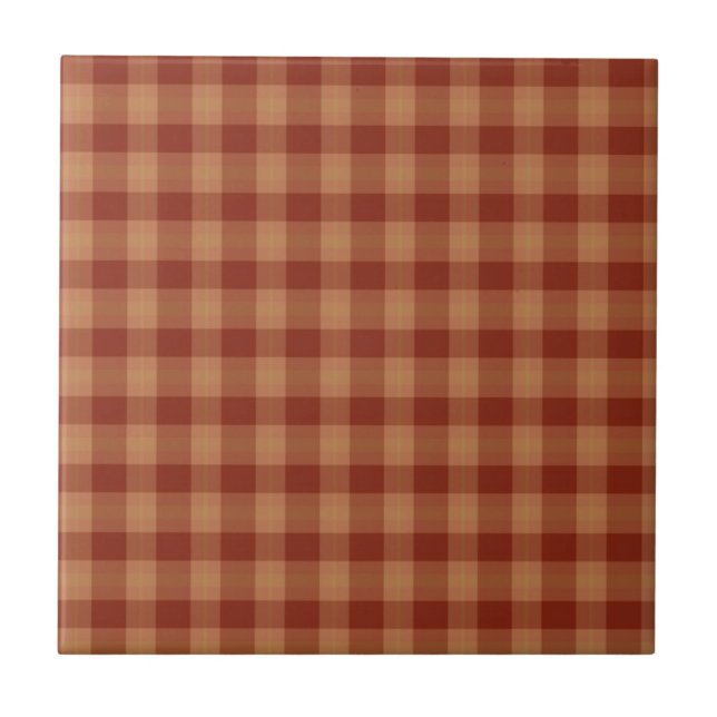 De Cerâmica Azulejo Cerâmico Tan Tartan (Frente)