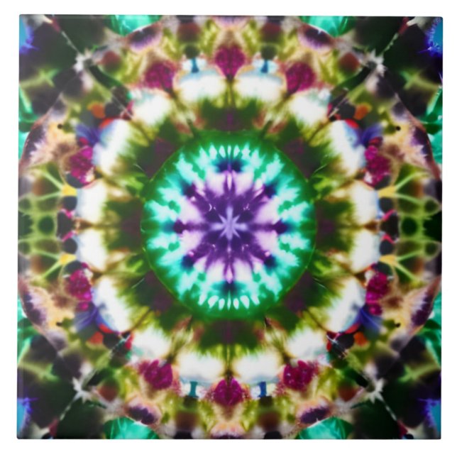 De Cerâmica Azulejo cerâmico Tie-Dye (Frente)