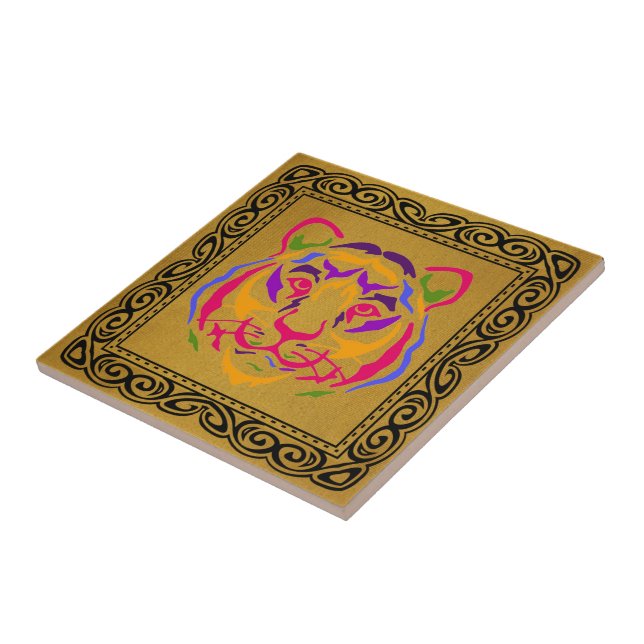 De Cerâmica Azulejo cerâmico Tiger (Lateral)