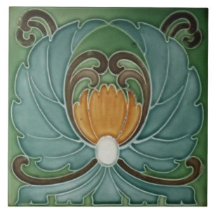 De Cerâmica Azulejo Cerâmico Tradicional em Estilo Arte Nova