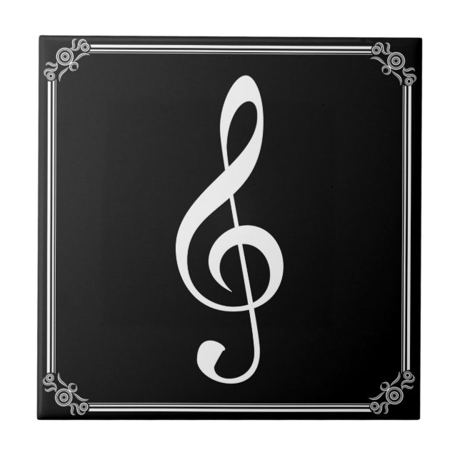 DE CERÂMICA  AZULEJO CERÂMICO TREBLE CLEF-AZULEJO (Frente)
