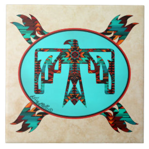 De Cerâmica Azulejo cerâmico Tribal Thunderbird