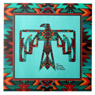 De Cerâmica Azulejo cerâmico Tribal Thunderbird