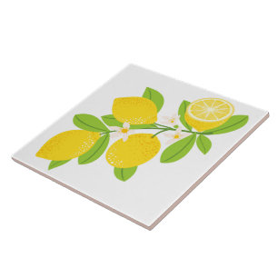 De Cerâmica Azulejo cerâmico/Trivet-Lemons Azulejo cerâmico