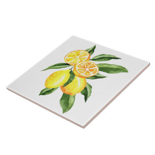 De Cerâmica Azulejo cerâmico/Trivet-Lemons Azulejo cerâmico