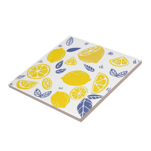 De Cerâmica Azulejo cerâmico/Trivet-Lemons Azulejo cerâmico