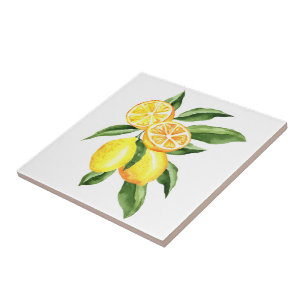 De Cerâmica Azulejo cerâmico/Trivet-Lemons Azulejo cerâmico