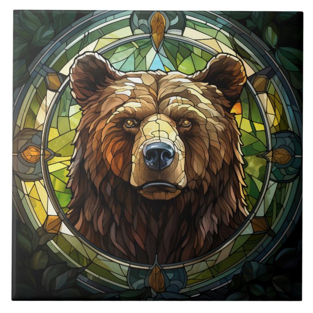 De Cerâmica Azulejo Cerâmico Urso (Frente)