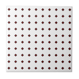 De Cerâmica Azulejo cerâmico vermelho/branco escuro, pequeno (