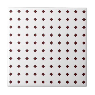 De Cerâmica Azulejo cerâmico vermelho/branco escuro, pequeno (