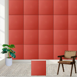 De Cerâmica Azulejo cerâmico vermelho-laranja sólido