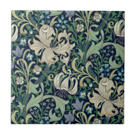 DE CERÂMICA  AZULEJO CERÂMICO ; WILLIAM MORRIS : HONEYSUCKLE
