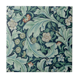 DE CERÂMICA  AZULEJO CERÂMICO ; WILLIAM MORRIS : PADRÃO FLORAL