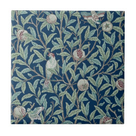 DE CERÂMICA  AZULEJO CERÂMICO ; WILLIAM MORRIS : POMEGRANATOS