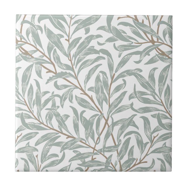 DE CERÂMICA  AZULEJO CERÂMICO ; WILLIAM MORRIS : WILLOW (Frente)