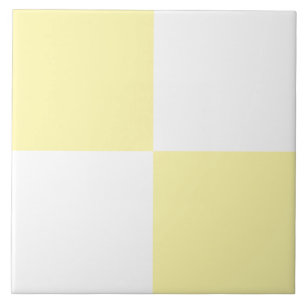 De Cerâmica Azulejo Cerâmico Xadrez Amarelo Pastel Branco Mode