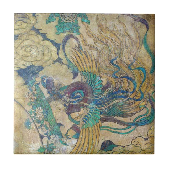 De Cerâmica Azulejo chinês antigo da arte (Frente)