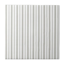 Azulejo Cinza e Branco Listrado Quadrado