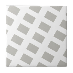 De Cerâmica Azulejo Cinza e Branco Listrado Quadrado