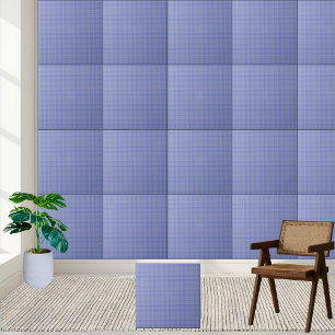De Cerâmica Azulejo Clássico Azul Gingham Cerâmico Verificado