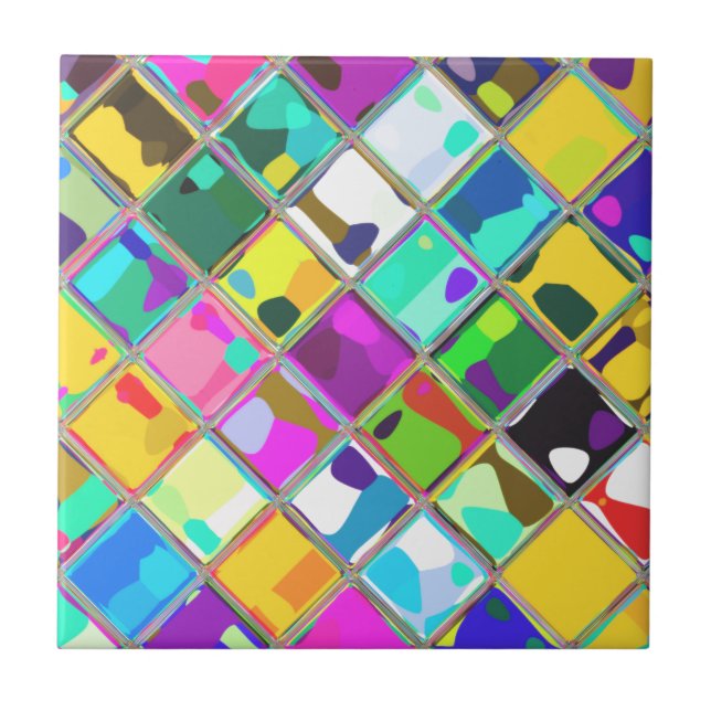 De Cerâmica Azulejo colorido original (Frente)